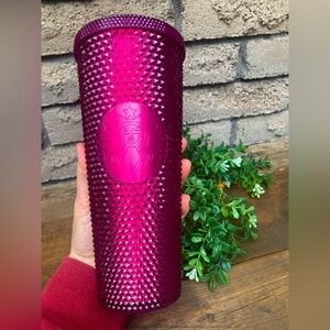 Starbucks traveller tumbler lidded cup. Purple.